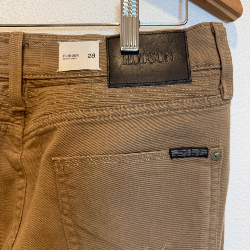Hudson Jeans Blinder Slim Fit Men’s Jeans in Tan Size 28